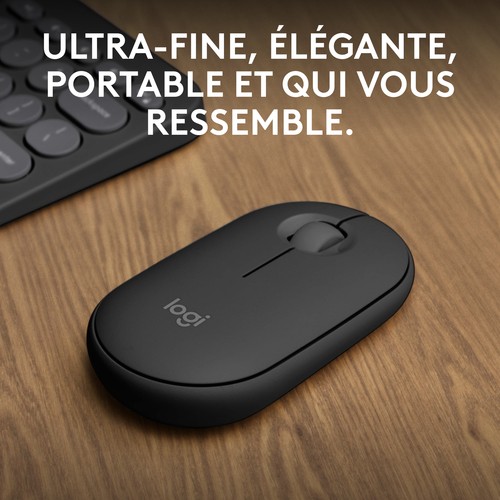 SOURIS LOGITECH M350s Pebble Mouse 2 Bluetooth * Graphite