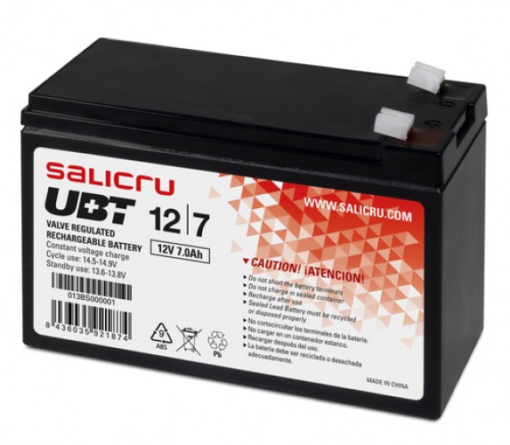 SALICRU BATTERIE AGM pour ONDULEUR UBT 12V / 7,0Ah