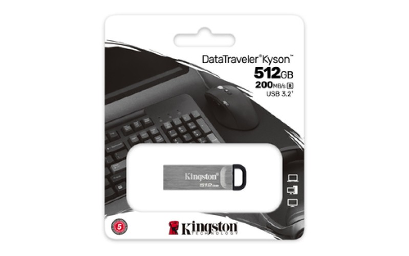 CLé USB3.2 512Go * KINGSTON DataTraveler Kyson métal * TCP 4.60€ incl – Image 4