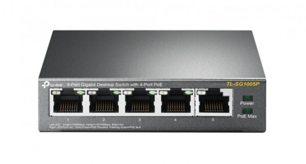 TP-LINK TL-SG1005P * SWITCH 5 ports GbLAN dont 4xPoE (65W)