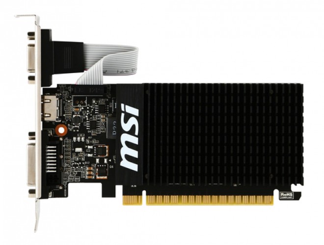 CV MSI GT710 2GD3H LP GF710 2GB DL-DVI-D HDMI VGA LOW PROFILE – Image 1
