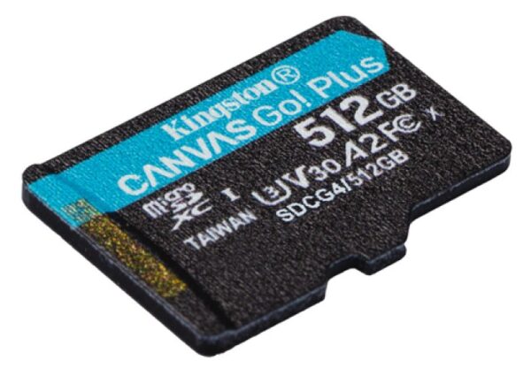 MicroSD 512Go Kingston UHS-I Canvas Go!+ c10 U3 V30 * TCP 4.60€ incl.