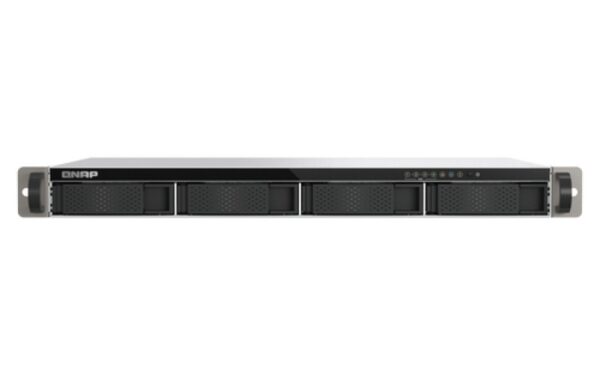NAS QNAP TS-433-EU 1U Quad 2,0GHz 4Go 4xSATA3 2,5 GbE rackable