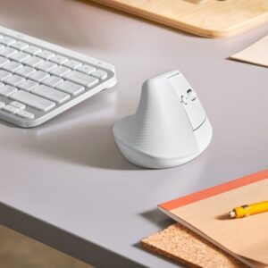 SOURIS LOGITECH LIFT Vertical Ergo s/fil+BTO Droitier Gris 910-006473 – Image 2