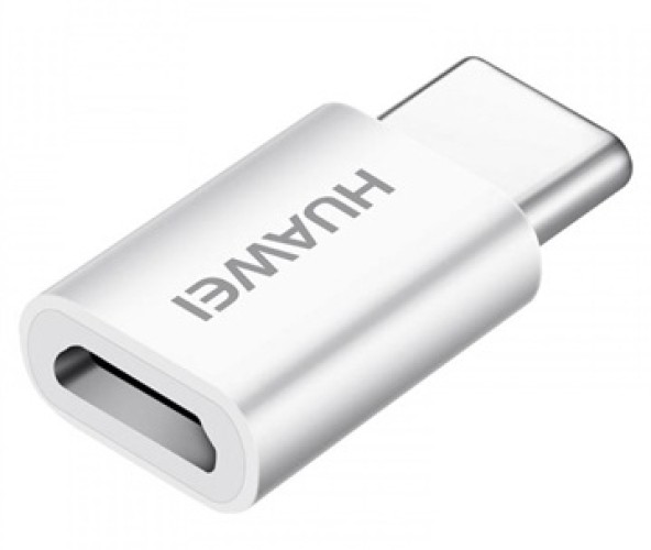 Adaptateur Micro USB vers USB Type-C Huawei - Dongle Blanc