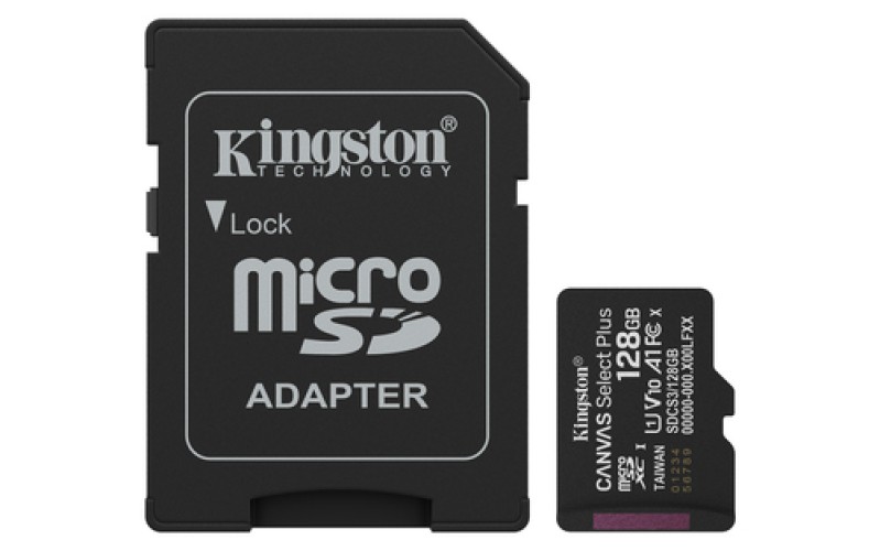 MicroSD 128Go Kingston UHS-I Canvas Select+ c10 U1 * TCP 3.40€ incl. – Image 1