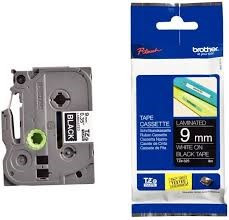 Brother TZE325 Ruban 9mm Blanc/Noir SUR COMMANDE