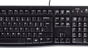 & PACK CLAVIER/SOURIS LOGITECH FILAIRE MK120