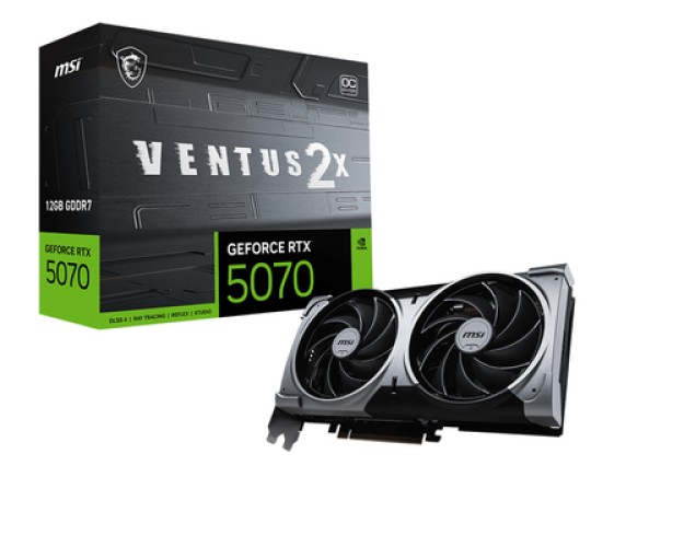 CV MSI RTX5070 VENTUS 2X OC 12G GDDR7 192BITS PCIE HDMI/DP – Image 1