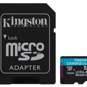 MicroSD 512Go Kingston UHS-I Canvas Go!+ c10 U3 V30 * TCP 4.60€ incl.