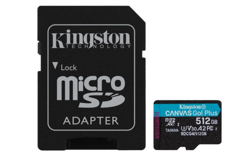 MicroSD 512Go Kingston UHS-I Canvas Go!+ c10 U3 V30 * TCP 4.60€ incl. – Image 1
