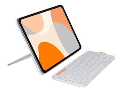 LOGITECH Flip Folio - Clavier + Etui - AZERTY - Français GRIS