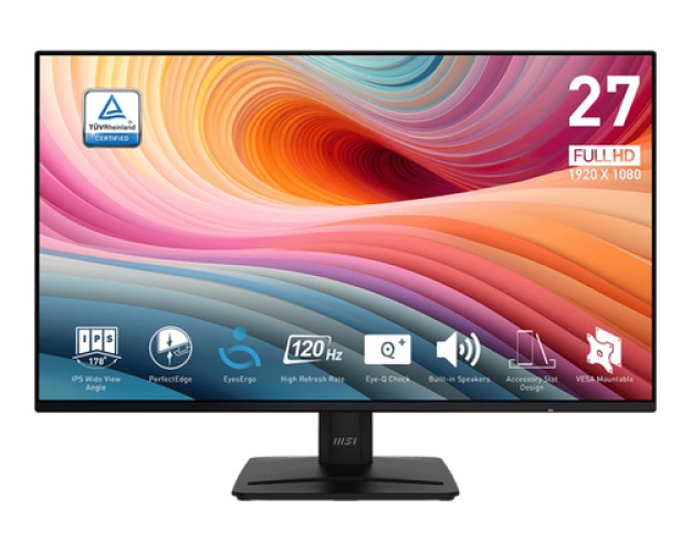 IPS 27 wide * MSI Pro MP271A 4ms FHD 120Hz VGA/HDMI/DP +HP * 2Y
