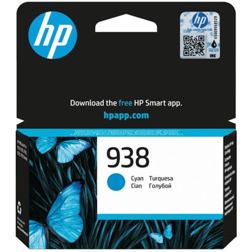 HP 938 Cartouche Encre Authentique Cyan - 800 pages
