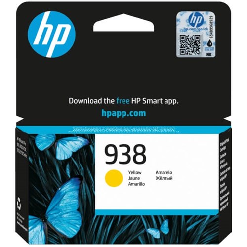 HP 938 Cartouche Encre Authentique Jaune - 800 pages