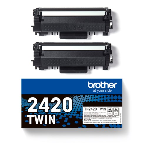 Brother TN2420TWIN 2x Toner 3000p Noir