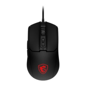SOURIS MSI Forge GM100 GAMING 6400dpi ambidextre filaire USB * Noir – Image 1