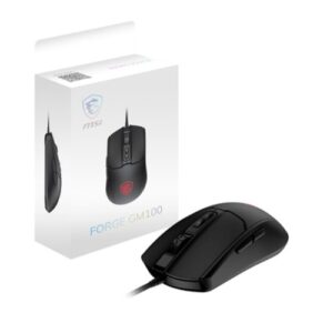 SOURIS MSI Forge GM100 GAMING 6400dpi ambidextre filaire USB * Noir – Image 5