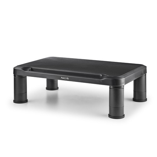 Support/Réhausseur à poser NGS Screen Stand pour écran 20kg max Noir
