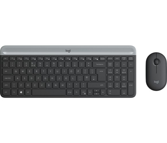 CLAVIER & SOURIS LOGITECH MK470 Ultra-Slim s/fil USB * Noir