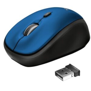 TRUST Pack 2-en-1 HOUSSE 15,6 +SOURIS s/fil * Noir/Bleu – Image 3