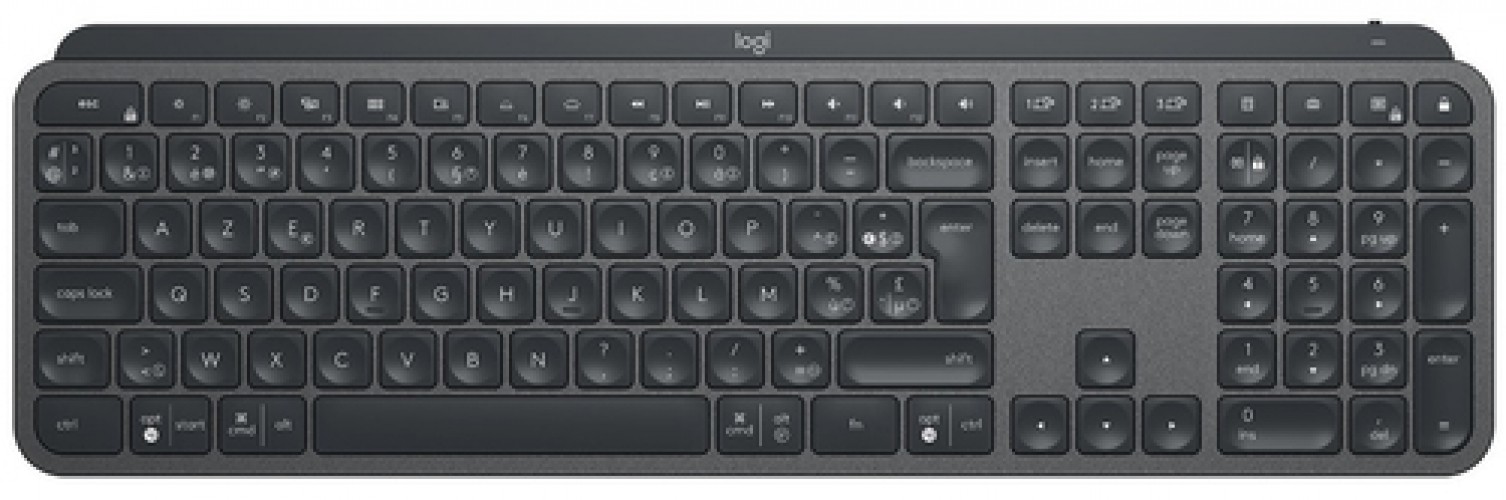 LOGITECH MX Keys CLAVIER s/fil rechargeable Unifying/BTO * Graphite – Image 1