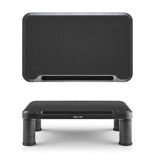 Support/Réhausseur à poser NGS Screen Stand pour écran 20kg max Noir