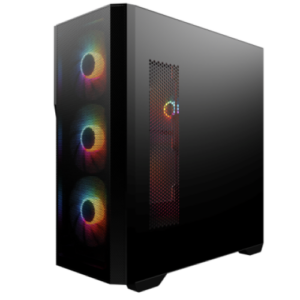 BOITIER M.RED Raven Black-MT/ss Alim/ATX – Image 1