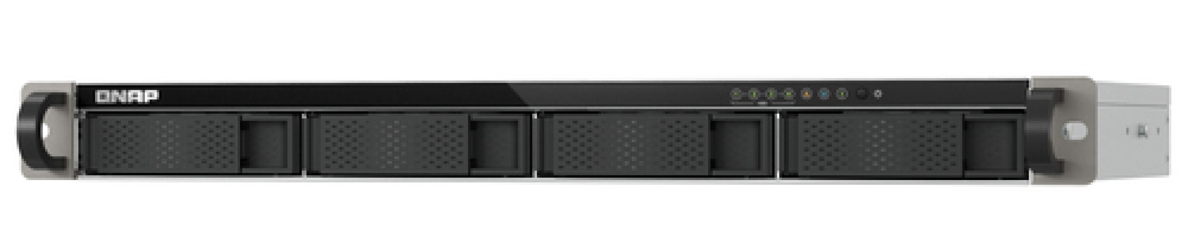 NAS QNAP TS-433-EU 1U Quad 2,0GHz 4Go 4xSATA3 2,5 GbE rackable – Image 1
