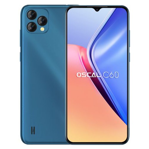 OSCAL C60 6,53'' DS 4G Quad 4/32Go 3Cam 4780mAh Andr11 * Bleu