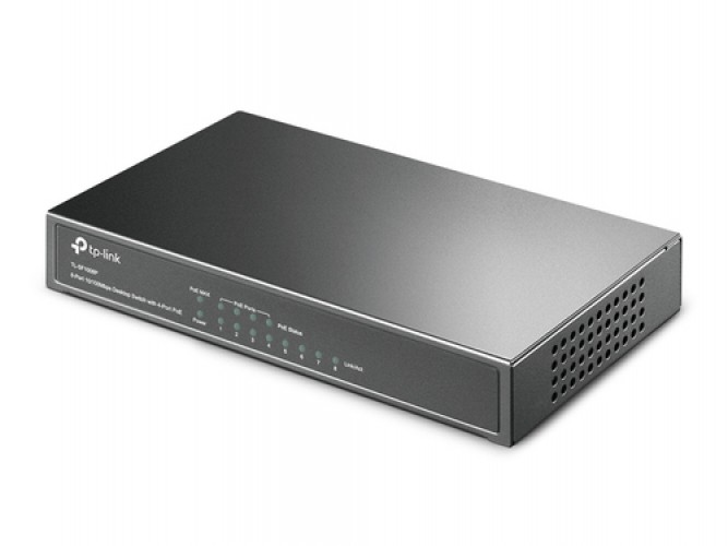TP-LINK TL-SF1008P * Switch 8 ports LAN 10/100 dont 4x PoE (66W)