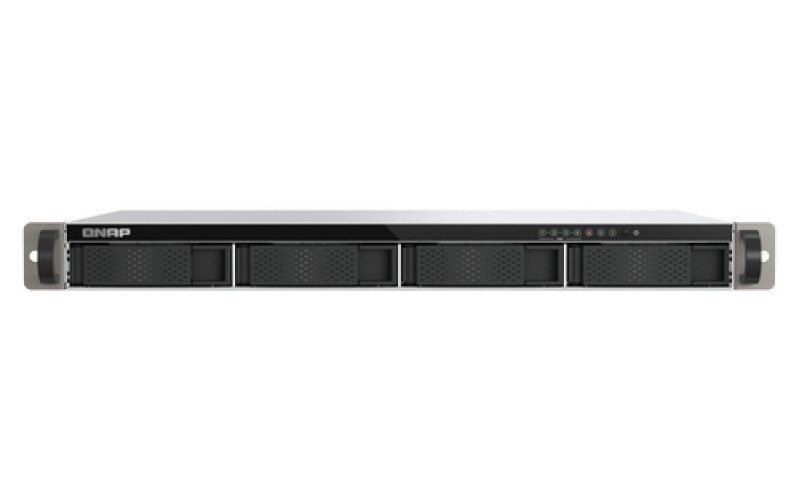 NAS QNAP TS-433-EU 1U Quad 2,0GHz 4Go 4xSATA3 2,5 GbE rackable