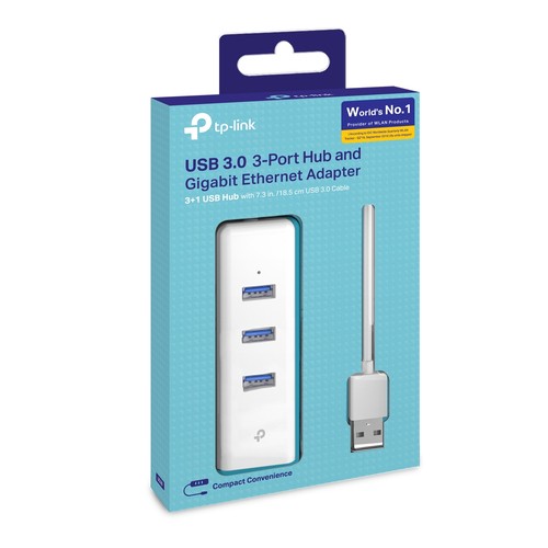 TP-LINK UE330 * Adaptateur 2-en-1 HUB3.0 3 ports +1xGbLAN