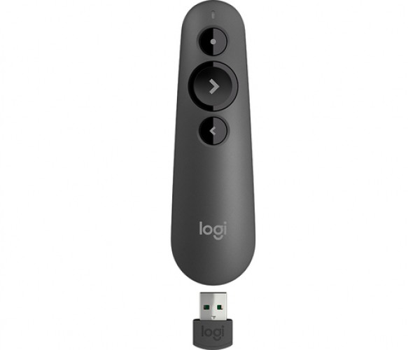LOGITECH R500s Pointeur Laser Dual (USB+BTO) s/fil 20m PC/Mac * Noir