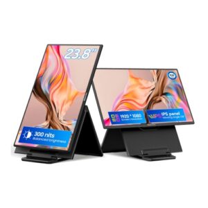 IPS 23,8 * BLACKVIEW Table 10 Portable FHD 2xUSB-C HDMI * Noir – Image 2