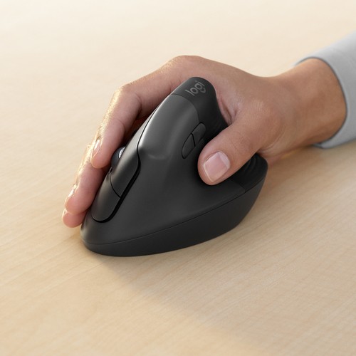 SOURIS LOGITECH LIFT Vertical Ergo s/fil+BTO Droitier Noir 910-006494