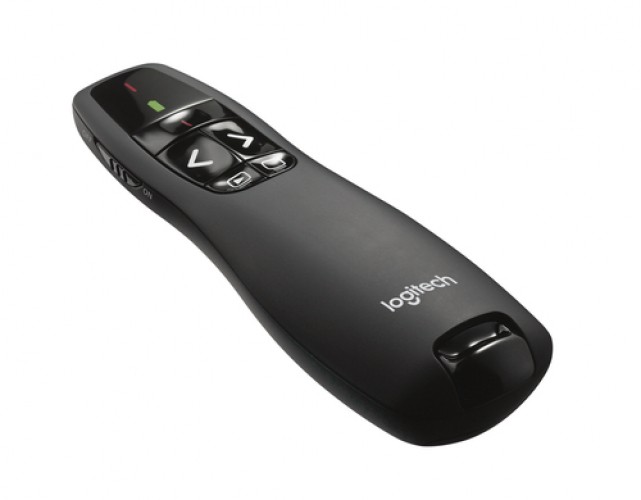 LOGITECH R400 Pointeur Laser s/fil (Rouge 15m) +étui * 910-001356