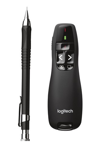 LOGITECH R400 Pointeur Laser s/fil (Rouge 15m) +étui * 910-001356