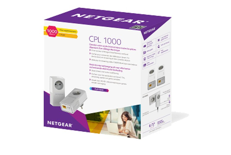 NETGEAR PLP1000-100FRS * Prises CPL PowerLine 1000Mb/s (Kit x2)