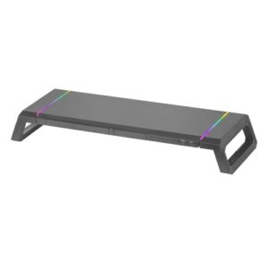 Mars Gaming REHAUSSEUR D'ECRAN +Support Tab/Tél. RGB * MGS-ONE (Noir) – Image 1