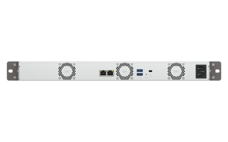 NAS QNAP TS-433-EU 1U Quad 2,0GHz 4Go 4xSATA3 2,5 GbE rackable