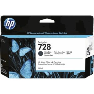 / HP 728 - Cartouche Encre Noir Mat - 130 ml