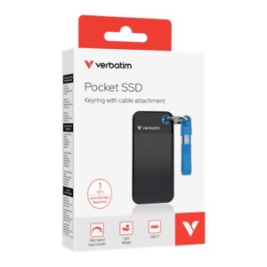 Disque SSD externe Verbatim Pocket 1 TO NOIR BLEU